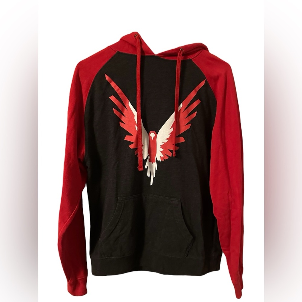 Maverick by Logan Paul Hoodie Dark Gray and Red Men’s Size Small